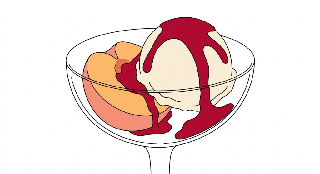 Peach Melba (Pêche Melba)